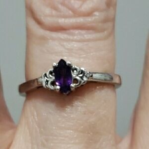 925 Silver Amethyst Ring
